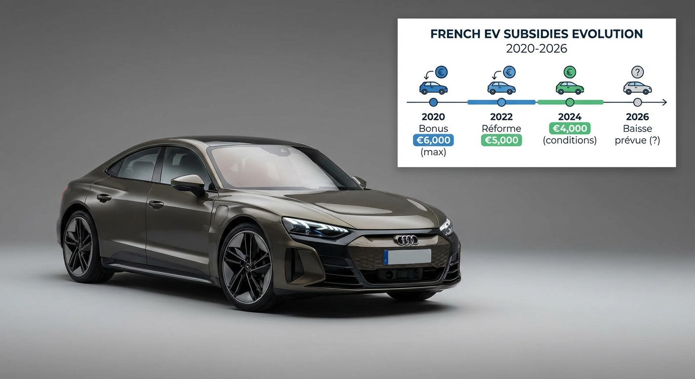 Chronologie des aides nationales pour véhicules électriques en France 2020-2026
