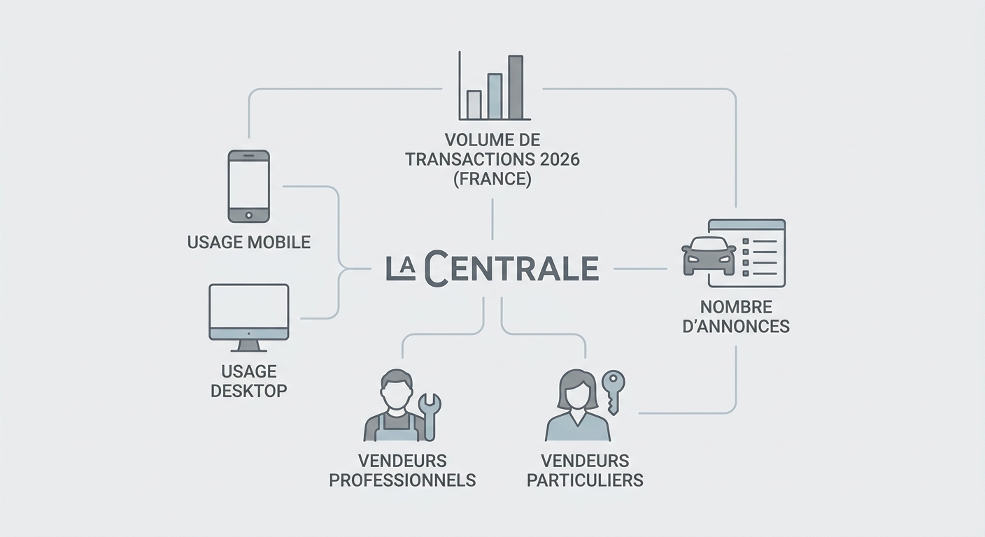Panorama de l'écosystème La Centrale voiture occasion en 2026